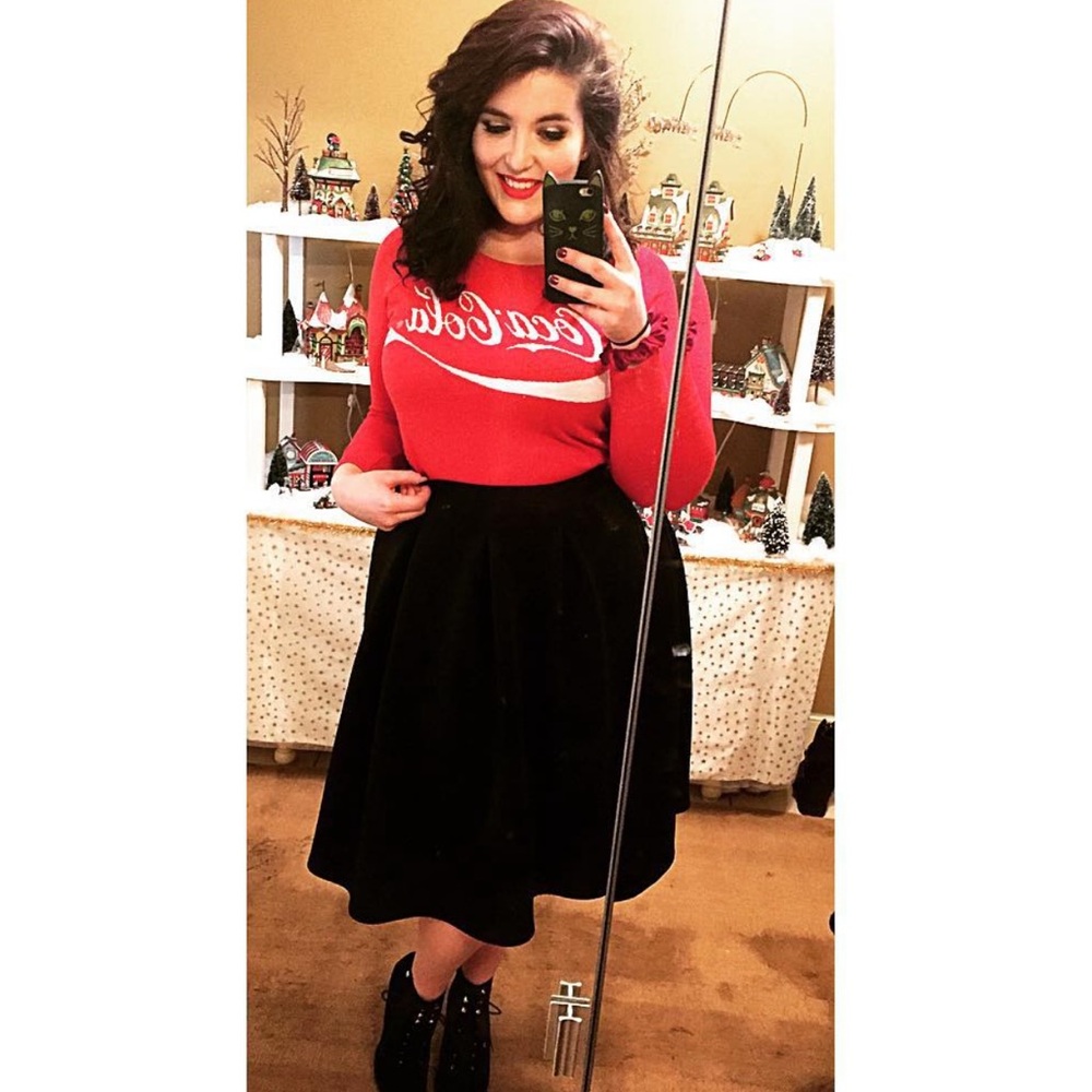 Satin Like Midi A Line Skirt!!